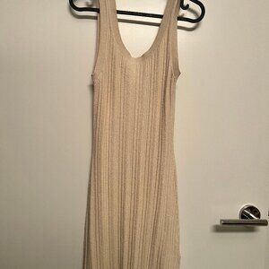 & other stories beige knit dress